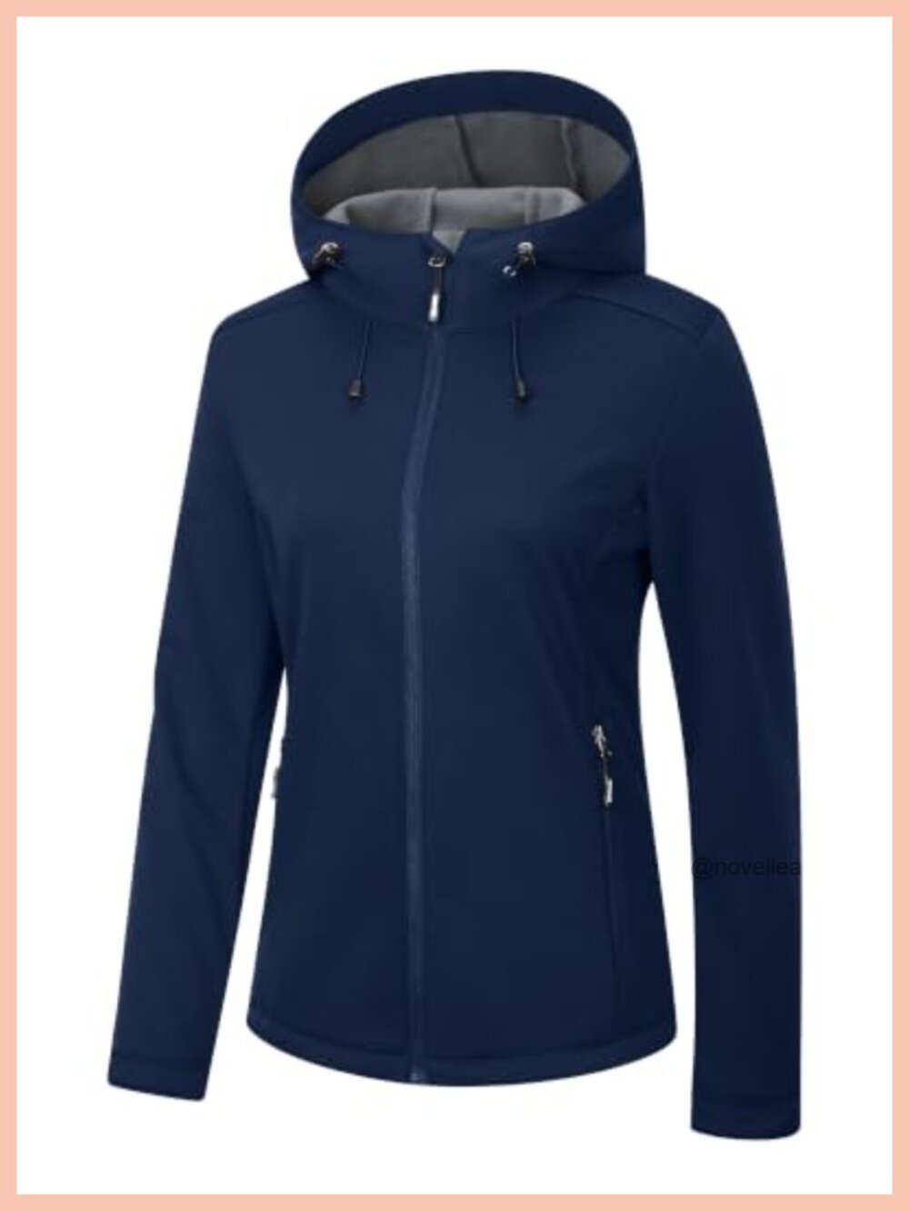 Women's Softshell Jacket Waterproof Fleece Lined Warm Coat